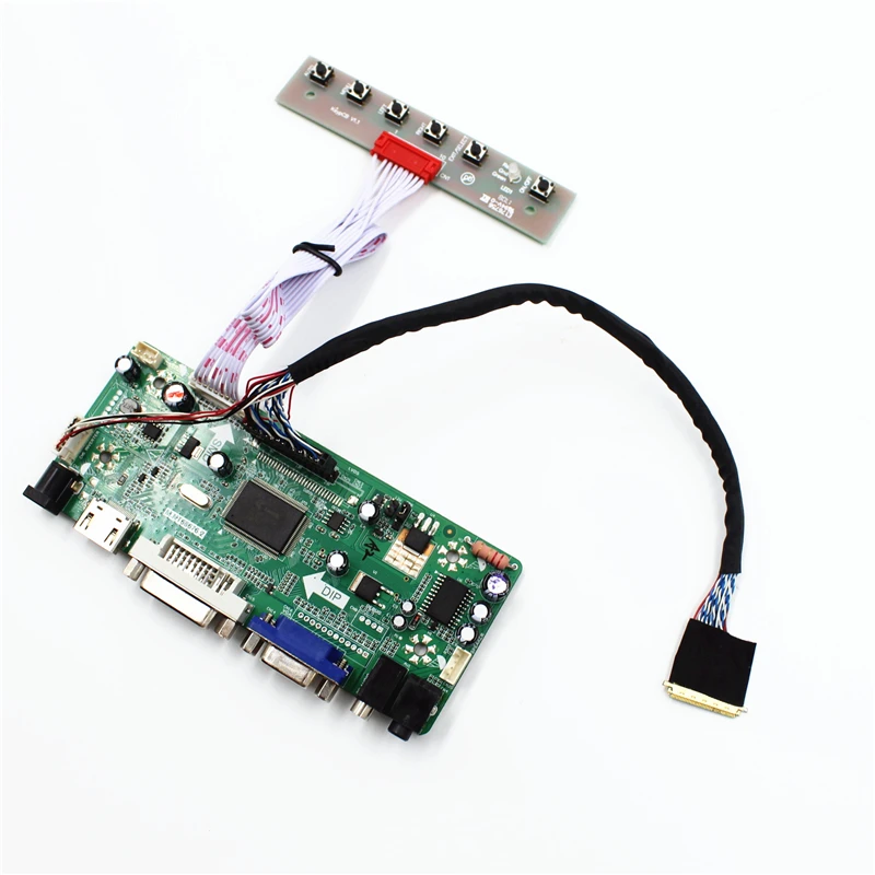 Набор для платы ЖК-контроллер с VGA DVI AUIDIO HDMI-совместим ЖК-экраном 17 дюймов 1600x900