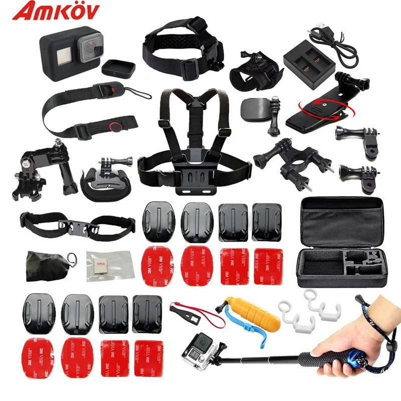 Buy Action Camera Accessories Set Go Pro Hero 5 6 Helmet Harness