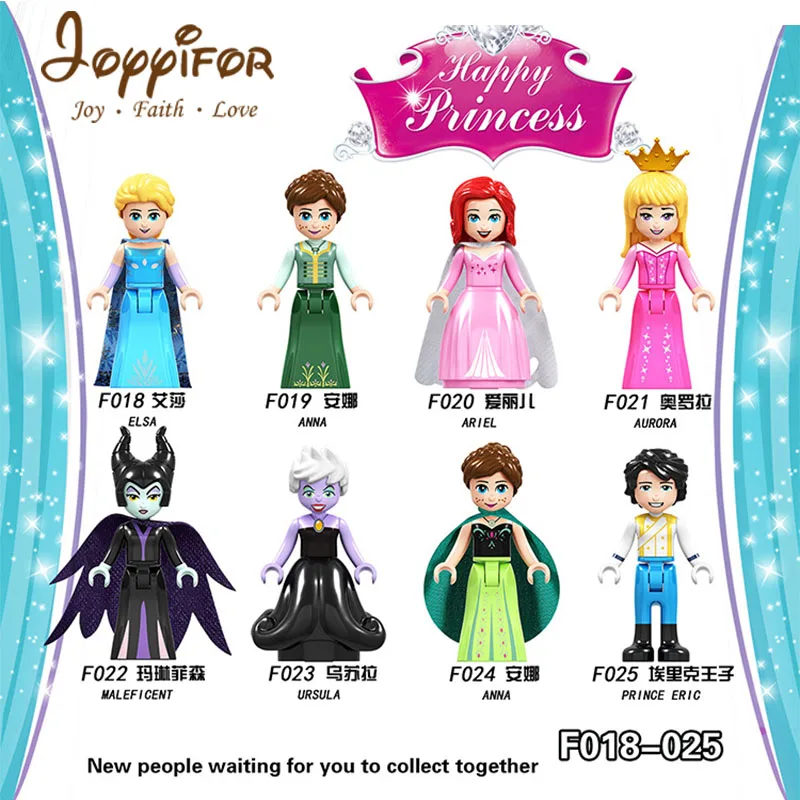 

Joyyifor Imperial Army Building Blocks Compatible with Legoingly Original brand Princess Anna Elsa Aurora ursula prince Eric