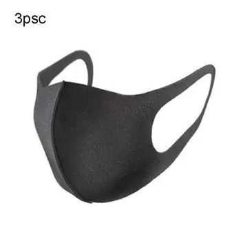 

3pc Unisex Mouth Masks Anti Dust half Face Mouth Cover PM2.5 Mask Dustproof Anti-bacterial Outdoor Cycling Travel Protection