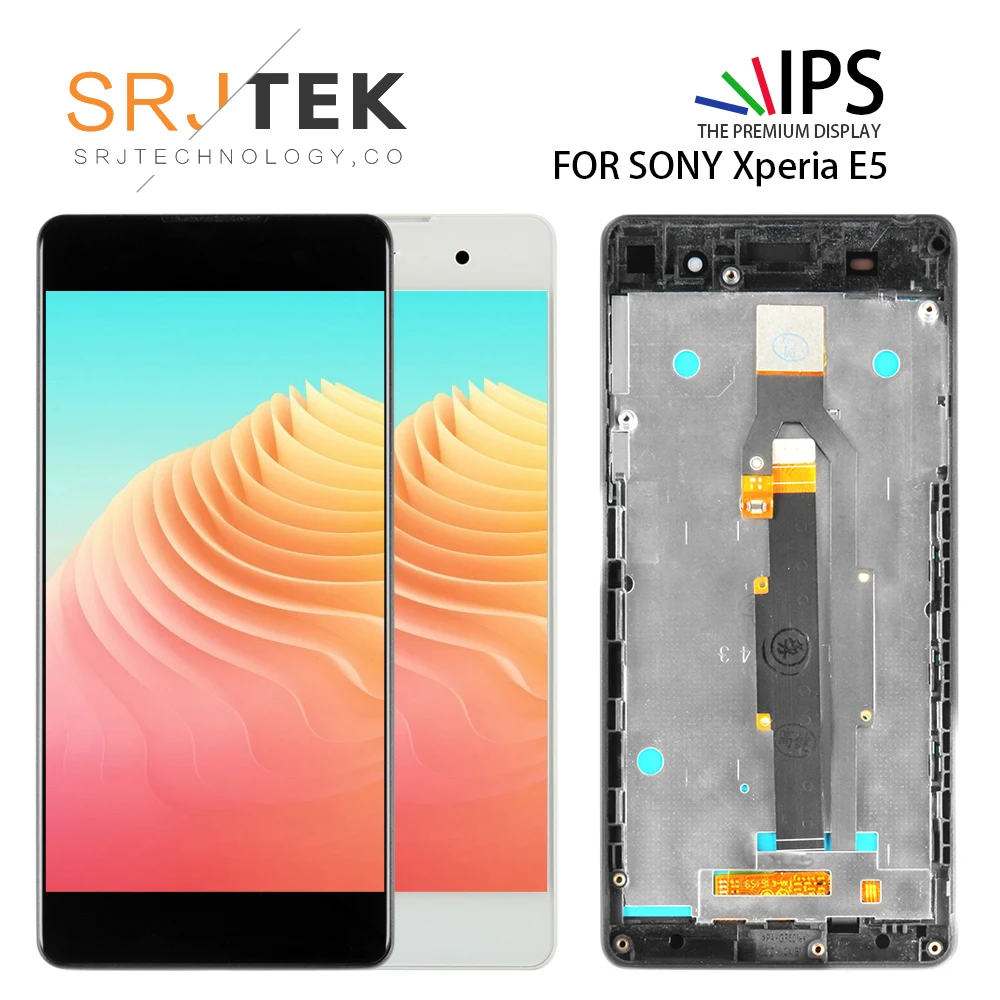 5.0" LCD Display Touch Screen For Sony Xperia E5 F3311 F3313 Monitor Digitizer Glass Sensor Panel Full Assembly Black/White | Мобильные