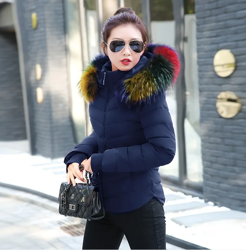 warmest winter coats for women Female Warm Winter Jacket 2020 Fashion Women Hooded Fur collar Down Cotton Coat Solid color Slim Large size Female Coat Leather Jackets Coats & Jackets