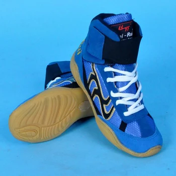 

Professional Wrestling Shoes Taekwondo Shoes Breathable Karate Shoes Woman Men Adults Children Soft Oxford Soles Sneakers