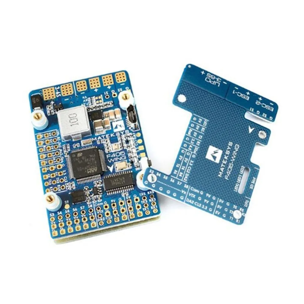 

Matek Systems F405-WING/F411-WING (New) STM32F405 Flight Controller Built-in OSD for RC Airplane Fixed Wing Drone Accessories