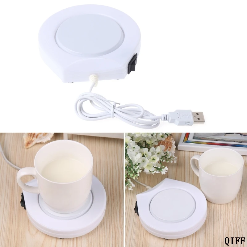 Портативный USB Электрический питанием чашки теплее Pad пластина для офиса и домашнего использования Mar28