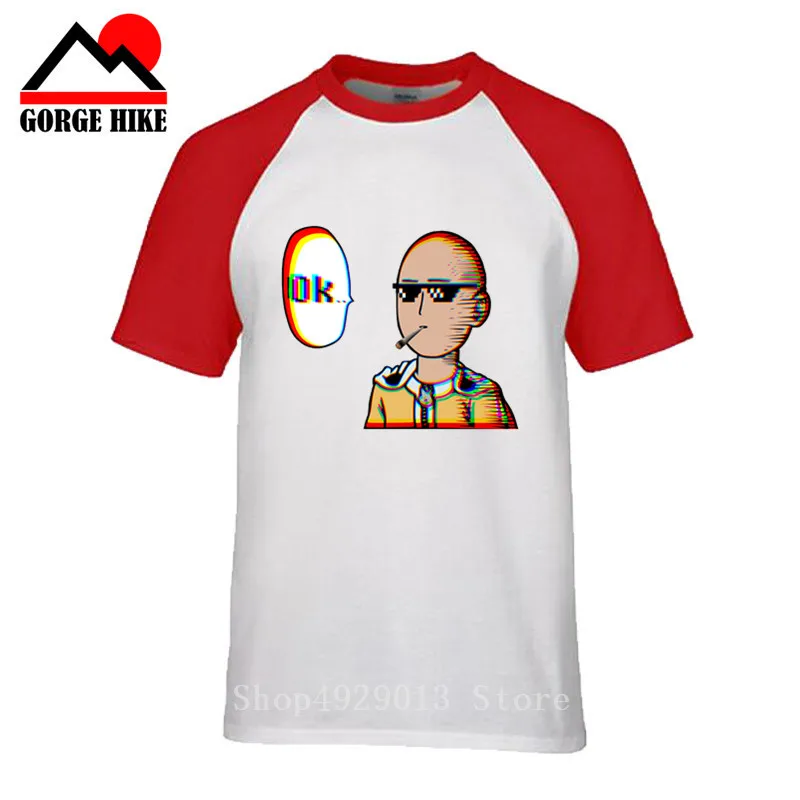 Мужская футболка с 3D-принтом One punch man Thug Life Повседневная коротким рукавом новый