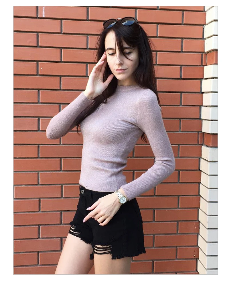 O-neck Knitted Sweater Long Sleeve Pullovers Women Autumn Pullover Feminino Solid Slim Elasticity Ladies Sweaters Winter 2018    (17)