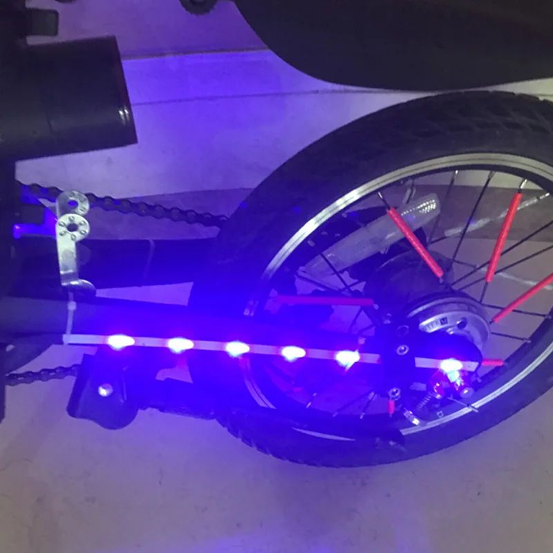 Impermeable Ciclismo Nocturno de Seguridad Plegable Phonleya Scooter eléctrico Tira de Luces LED lámpara de Color Decorativa para Xiaomi M365 / Pro/ninebot monopatín