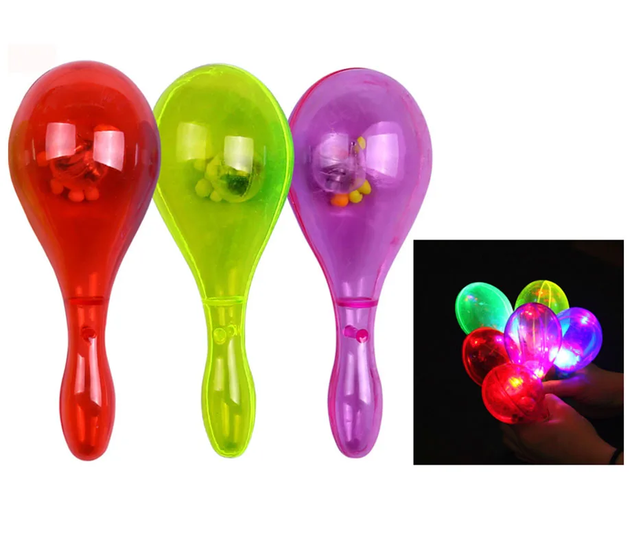 3 шт./лот мигающий песок молоток игрушки светодиодный светящиеся шарики-погремушки для маленьких детей Детская Вечеринка концерты бары развеселитель реквизит