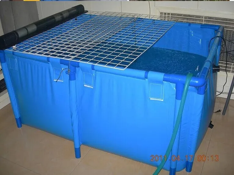 Folding turtle pond koi fish pond fish holding tanks moving fish pond