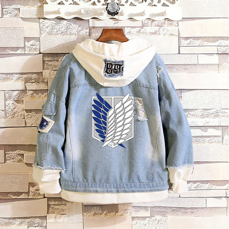 denim jacket with wings