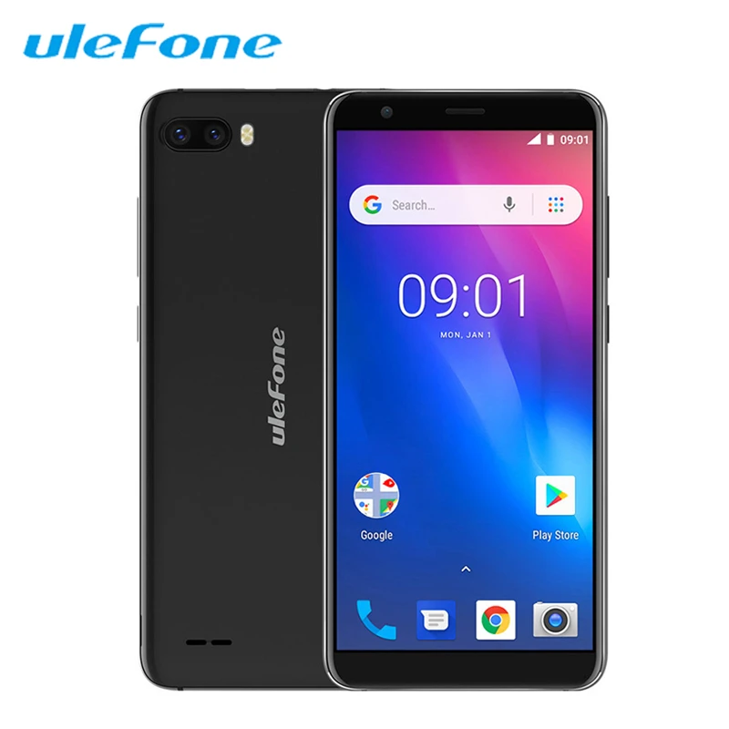 Смартфон Ulefone S1 3G с двумя sim картами 5 дюймов 18:9 Android 8 1 четырехъядерный процессор