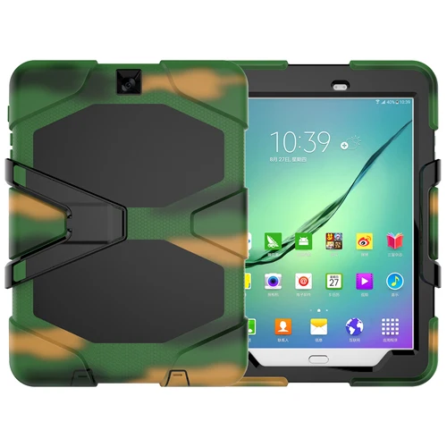 

2017 Hot Cover for Samsung Galaxy Tab S2 9.7 T810 T815 T813 T819 Heavy Duty Hybrid Silicone+PC Tablet Case+screen film+Stylus