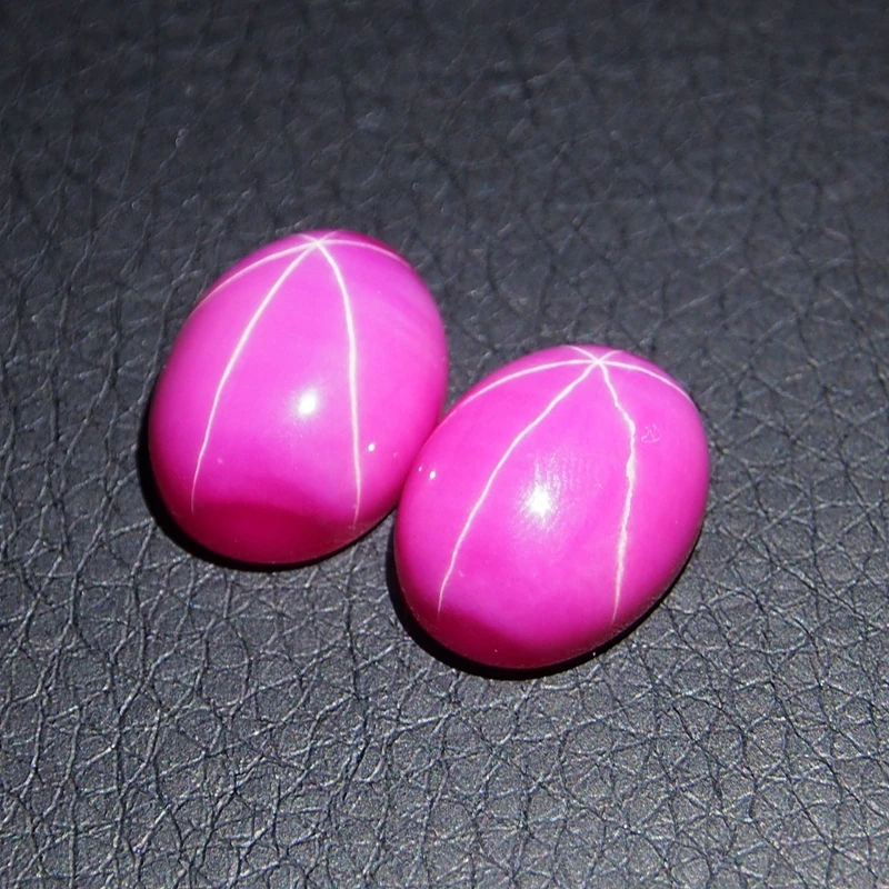 

10*12mm 3 Piece/a lot Oval Cabochon beads Red Star Ruby cabochon