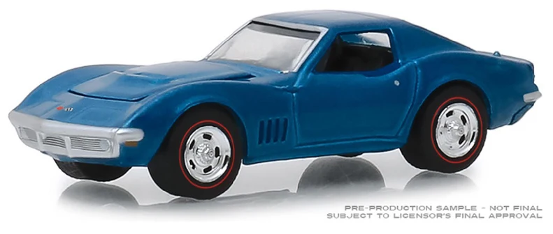 Зеленый светильник 1: 64 1968 CHEVROLET CORVETTE L88 игрушечный автомобиль игрушки для детей литая под давлением модель автомобиля подарок на день рождения