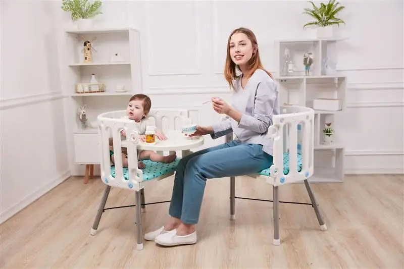 Новая многофункциональная детская колыбель стеганая двухъярусная кровать детская кровать для сна детская колыбель стул стол для учебы обеденный стол