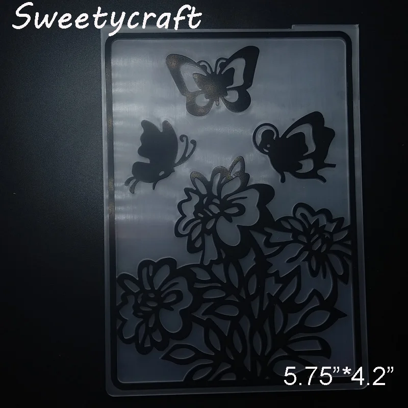 Flower Butterfly Embossing Folders 1