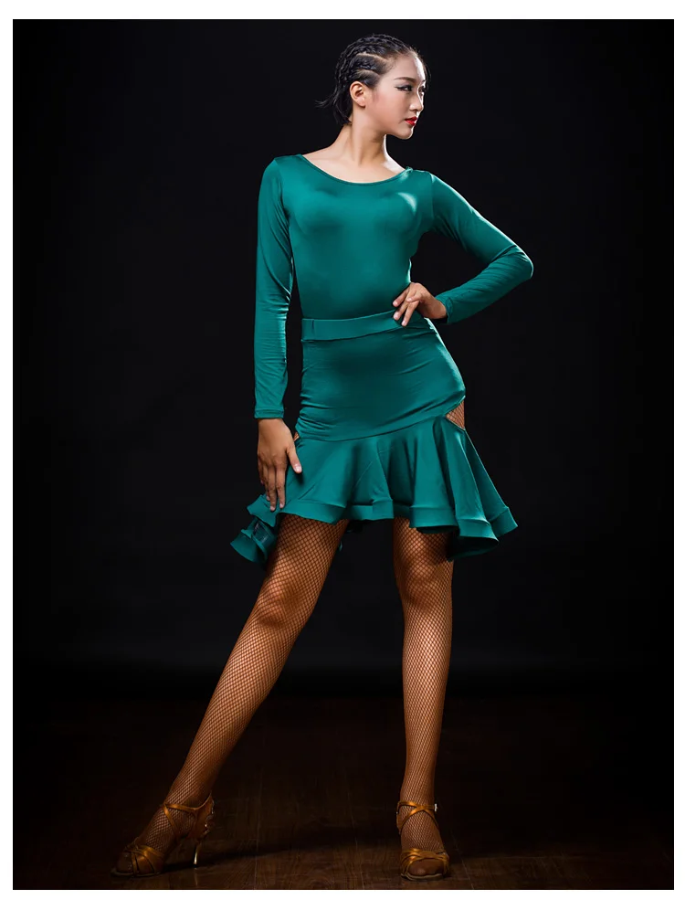 Красное зеленое платье для латинских танцев с открытой спиной женское платье для латиноамериканских танцев Одежда для танцев платье латина платье для сальсы современные танцевальные костюмы
