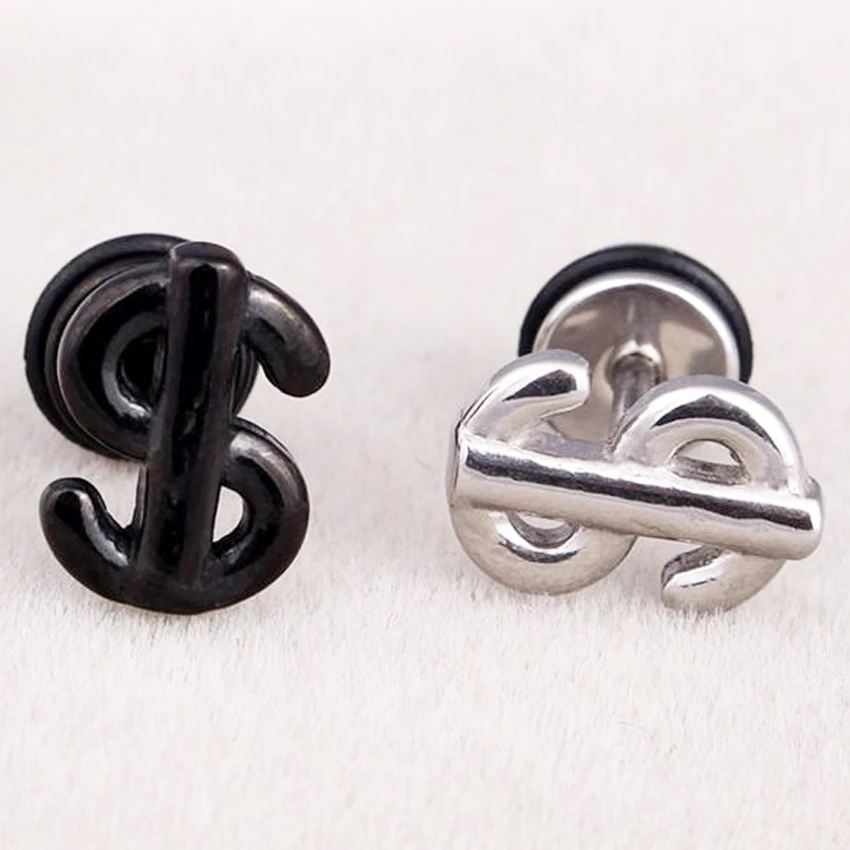 Pendientes de acero inoxidable hombre, niño y niña, 2 piezas, Piercing Punk el cuerpo, envío gratis, novedad de 2017|stud earrings|girls earringsstud earrings men - AliExpress