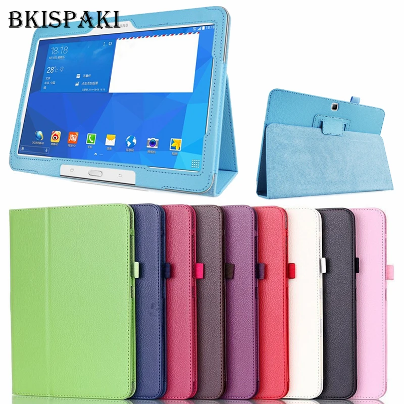 Для samsung Galaxy Tab 4 10 1 SM-T530 T531 T535 ультра тонкий PU модные кожаные Folio Stand чехол для дюйма