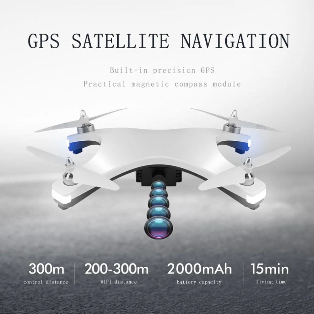 W606 Brushless Motor GPS RC Drone with 1080P HD Camera WiFi FPV RC Quadcopter RC Helicopter VS S70W X8PRO AOSENMA CG033