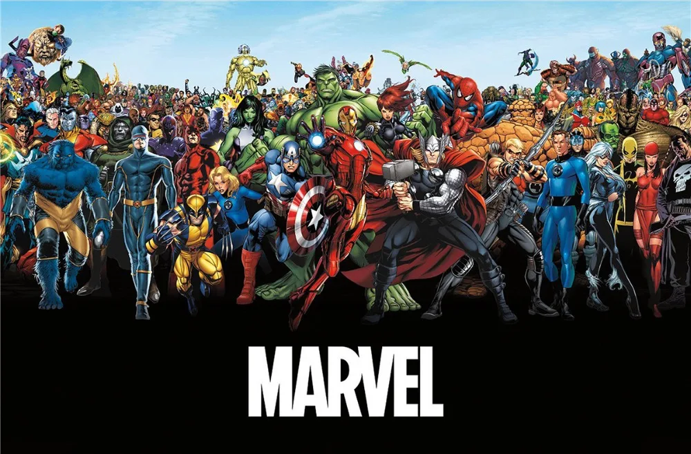 

Custom Classic Photo Wallpapers Stylish Home Decor Poster(50x76cm) MARVEL Super Hero Canvas WallSticker Free Shipping PN-117