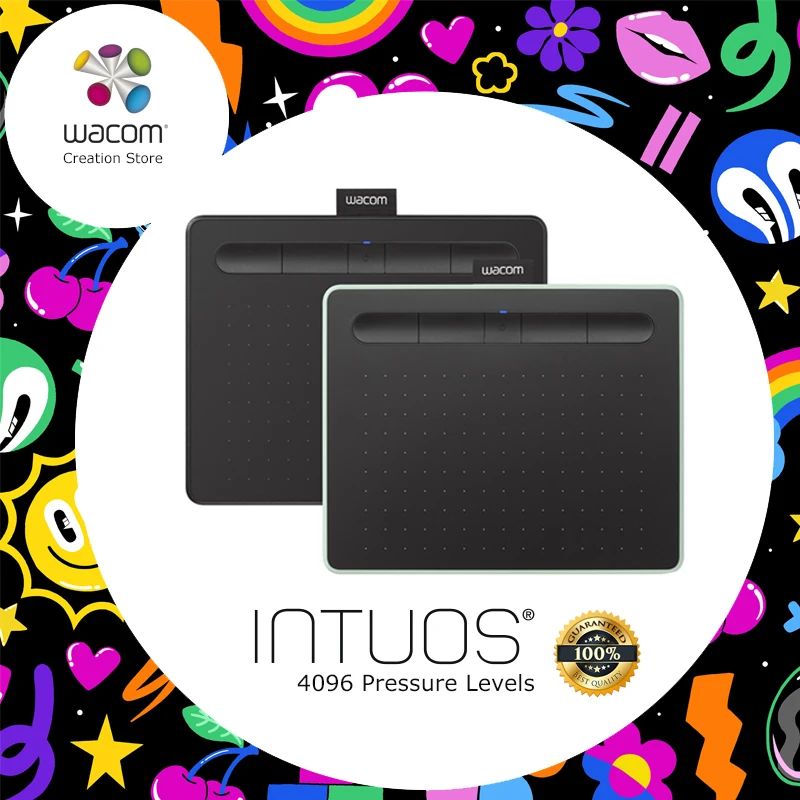 

Wacom Intuos CTL-6100 Digital Graphic Tablets Drawing Tablet 4096 Pressure Levels Medium Size with Bonus Software+ Gift Pack