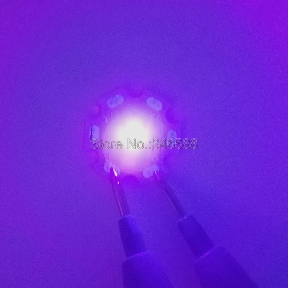 5x 5W UV 395-400nm 5050SMD Ultraviolet High Power Led Chip with 16mm 20mm PCB