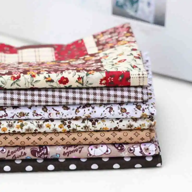 Алиэкспресс ткани. Ткань в разноцветный горох. Поплин ткань  для  пэчворка шитья. Японская хлопковая ткань для рукоделия. Ткань.