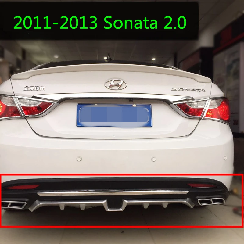 Для hyundai Sonata задний спойлер ABS задний бампер диффузор защитные бамперы для Sonata forte обвес бампер задний губа 2011