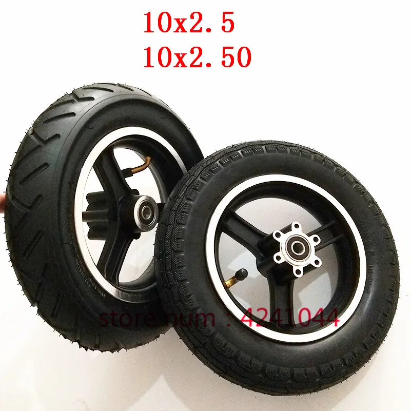 10x2,50/10x2,5 электрический скутер колесо шины 10x2,50 10x2,5 внутренняя труба шины и алюминиевый обод концентратор для балансировки автомобиля и Speedway 3