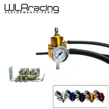 WLRING STORE- NEW Universal Adjustable Fuel Pressure Regulator Gauge JDM FPR 1:1 0-140 PSI FPR For Toyota WLR7452