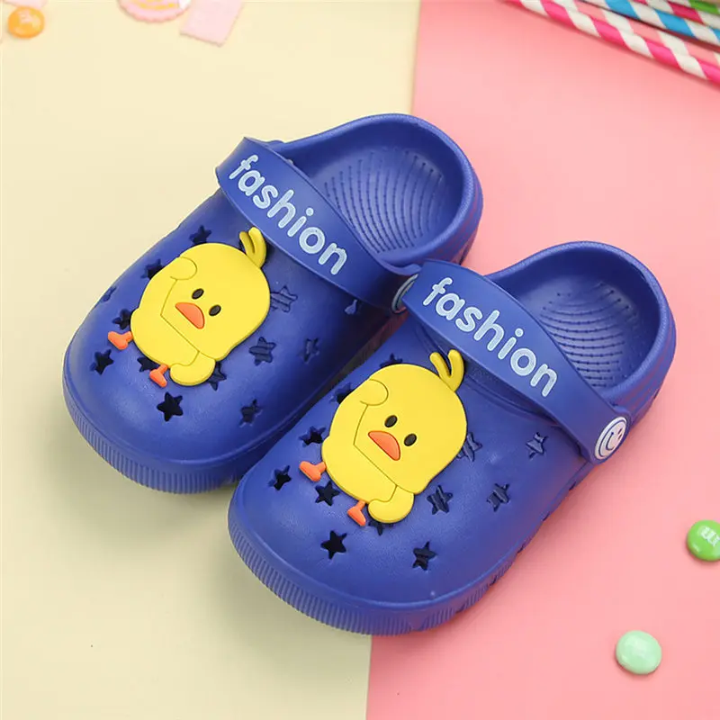 2019 Summer Fashion Children Cartoon Birds And Panda Characters Cave Shoes Boys And Girls Outdoor Slippers Kids Beach Flip Flops
