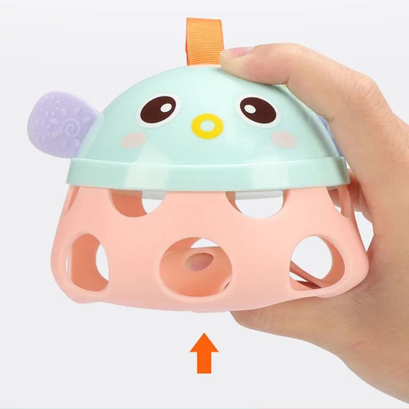 toys for baby 0-12 month plastic baby rattle toddler boy teether crib mobile Animal Bell frog toys for children sensory toys