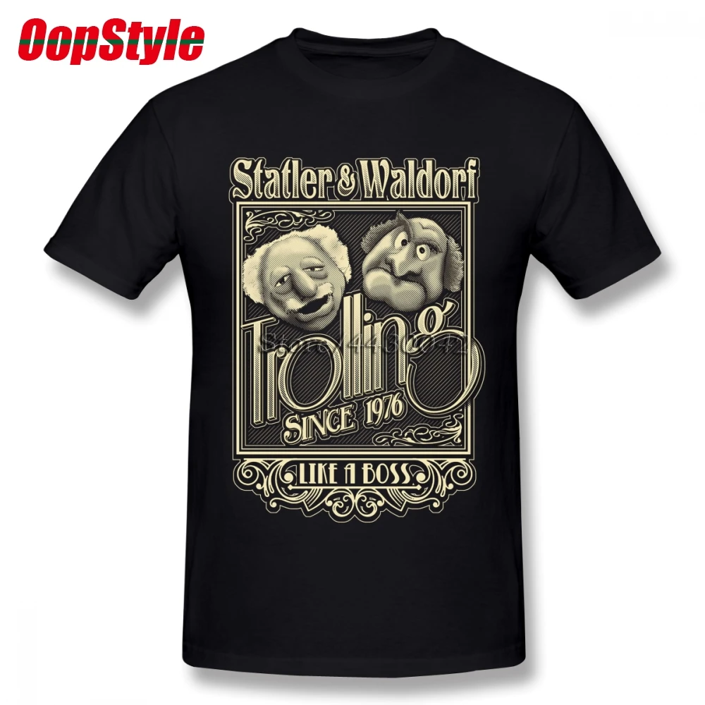 The Muppets Hecklers Old Men Circle Image Statler And Waldorf T shirt