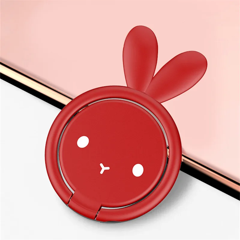 Животное кролик палец кольцо подставка для смартфона держатель мобильного телефона Подставка для iPhone 6 6S 7 8 X Xiaomi huawei все телефон крепление