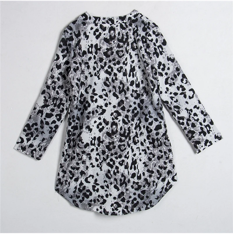 Модное женское леопардовое платье-футболка, элегантные вечерние платья с длинным рукавом, Клубная одежда с v-образным вырезом, женская одежда, женская одежда, уличная одежда
