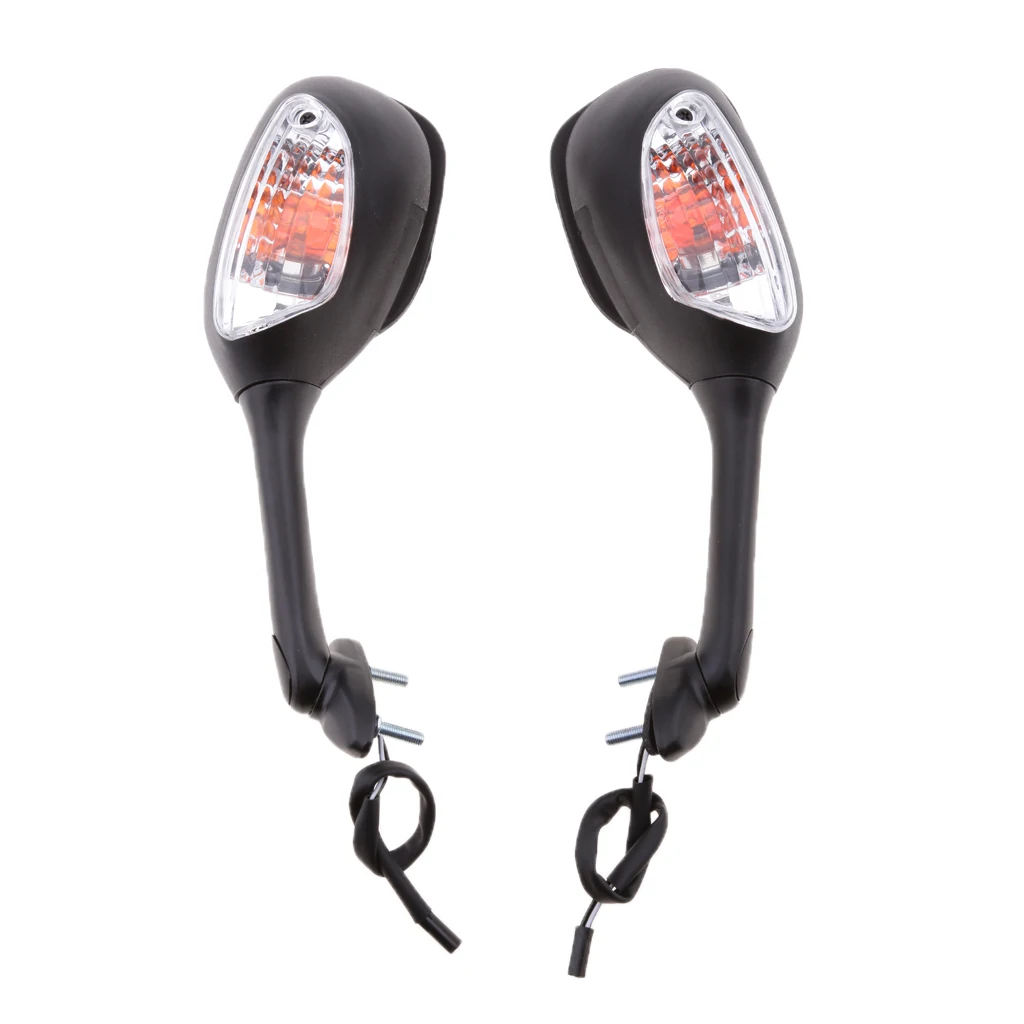 1 Pair Turn Signal Rear View Mirrors For Suzuki GSXR600 GSX-R 750 06-15 GSXR1000