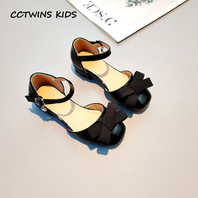 

CCTWINS Kids Shoes 2019 Spring Babys Pu Leather Shoe Children Fashion Princess Heel Girls Brand Butterfly Mary Jane GM2285