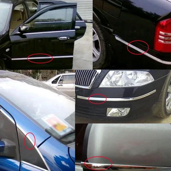 

Door Collision-proof Strip Bumper Edge Guard Silver Protector Moulding