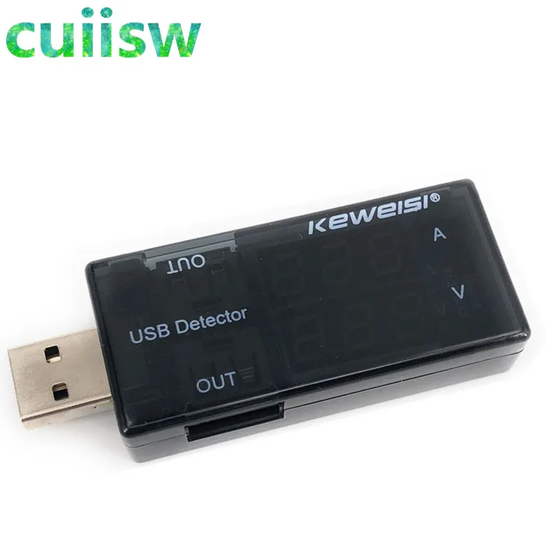Красный + синий двойной USB ток напряжения зарядный детектор тестер батареи