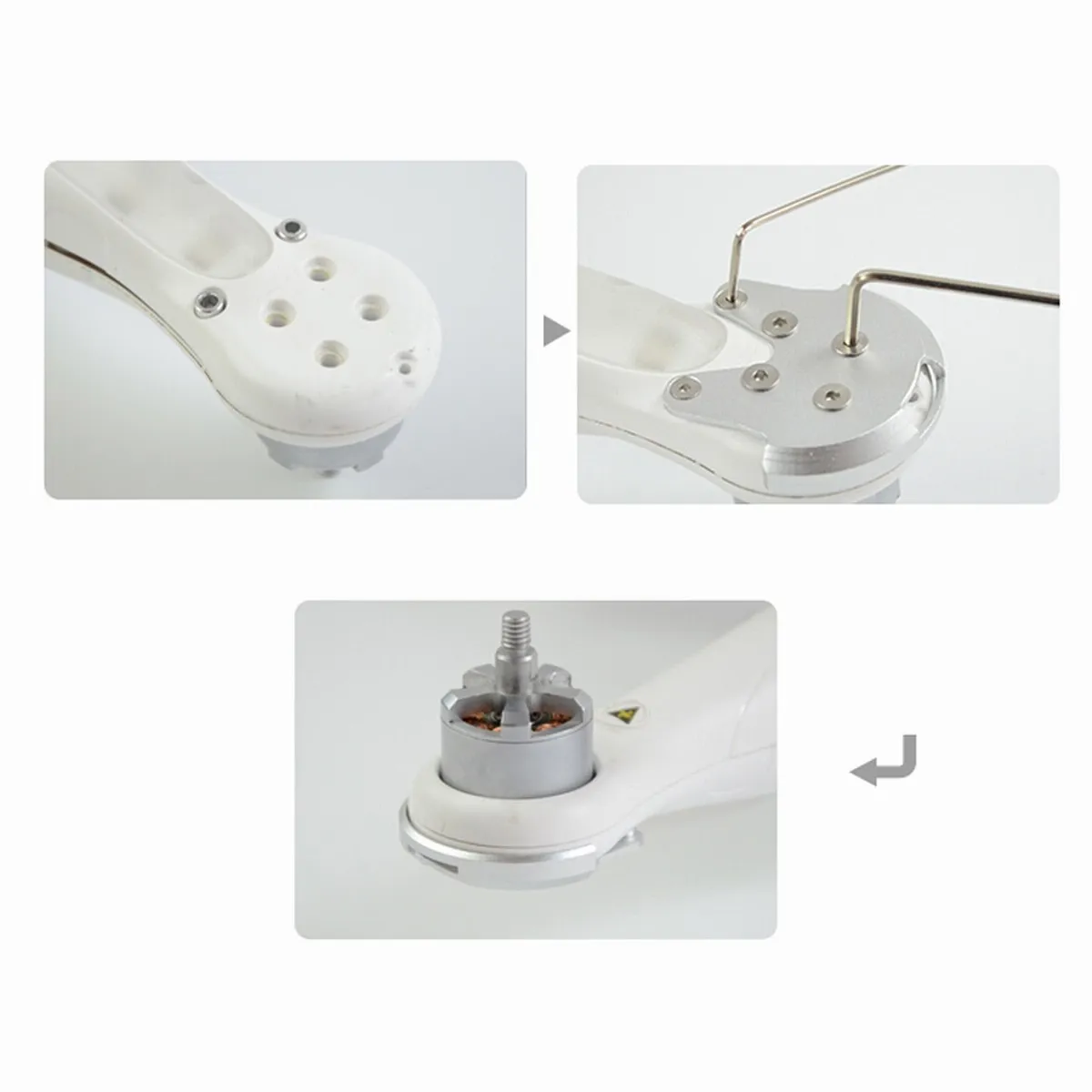 Metal Reinforcement Plate Kit Motor Mount Base Protect For DJI Phantom 2 3 Professional / Advance / Standard