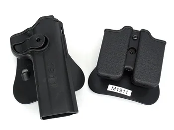 

DEFENSE Polymer Retention Roto Holster and double magazine holster Fits 1911 Style