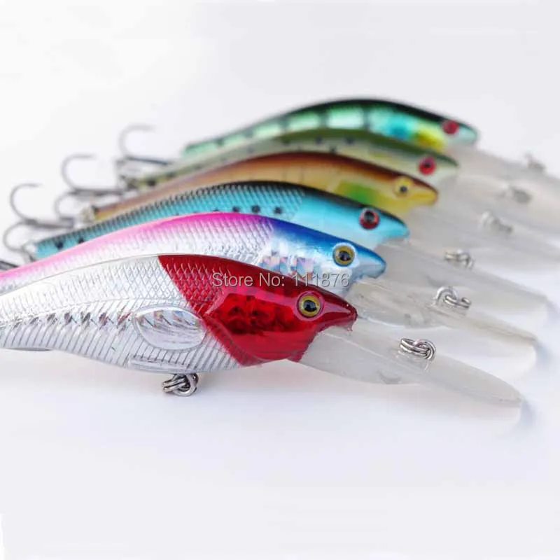 

2017 New Arrivel High Quality Fishing Lures Minnow Pesca Lot 6pcs 10.5CM-10.3G Crank Hard Baits Lures Fishing Tackle