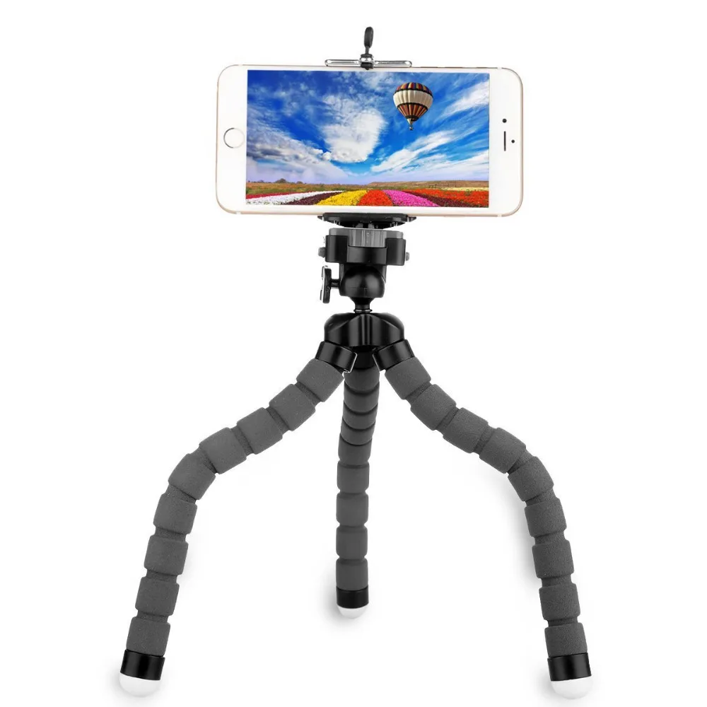 Portable Lightweight Mini Adjustable Flexible Tripod Stand with 1/4