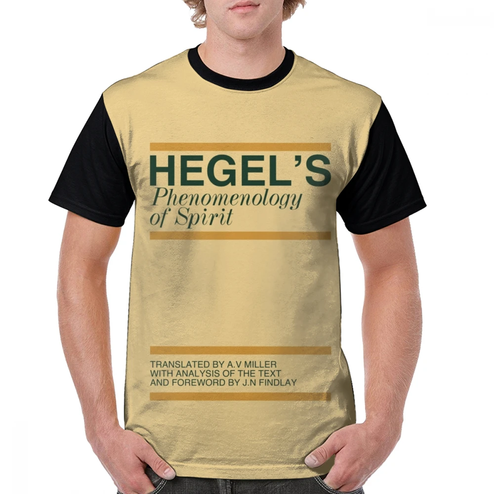 Философия футболка Hegel Феноменология духа повседневная мужская с графическим