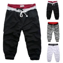 Летние пляжные шорты в повседневном стиле, мужские шорты с веревкой на талии, прямые, плюс размер, 2XL, обшитые мужские шорты, повседневные однотонные шорты средней длины на шнурке