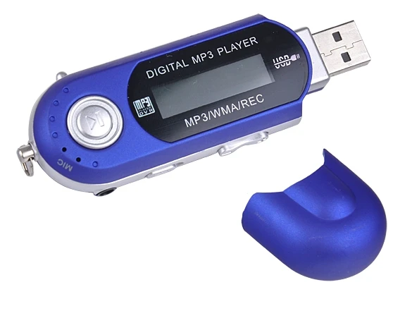 Новое поступление Mini-USB WMA MP3 Клип плеера с ЖК-дисплей Экран вкладыши USB Поддержка карты памяти Micro SD 4 цвета Оптовая продажа