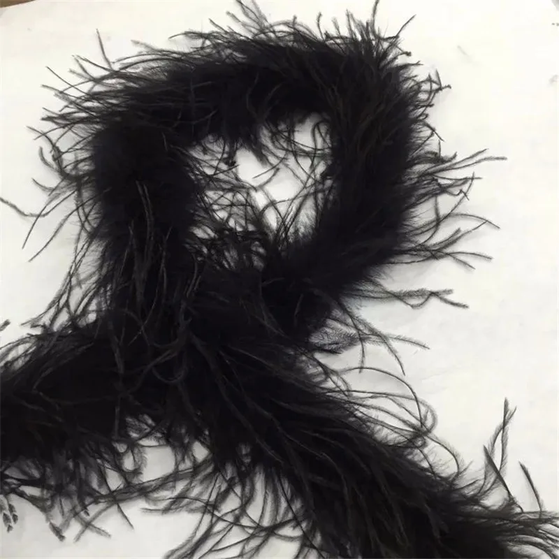 

Wholesale feathers! 4m 2 stories high quality natural ostrich feather python decoration wedding ostrich BOA