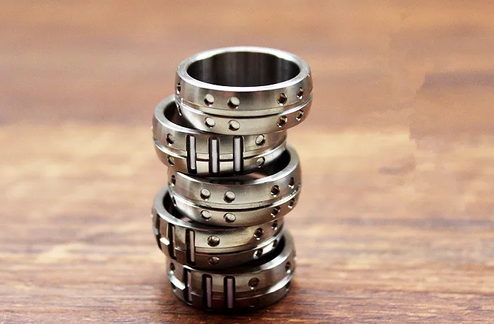 

16mm/18mm/20mm/22mm Rings Titanium Alloy Tritium Tube Tritium Gas Luminous Fashion Unisex Ring Jewelry